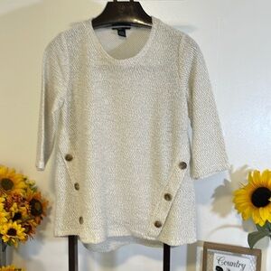 Robert Lewis women’s size long m sleeve cotton blend sweater